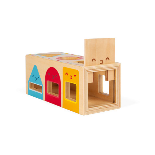 Janod - Tropik My First Shapes - Wooden Early-Learning Toy - Educational  Toy: Shapes and Colors - 9 Slot-in Shapes - Water-Based Paint - 1 Year +