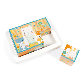 Janod - Pure Bead Maze and Rocking Rabbit - Ages 1+ - J05149, White